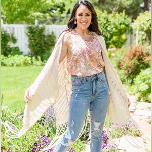 SALE!! NEW Embroidered Bohemian Chic Tank Size Small